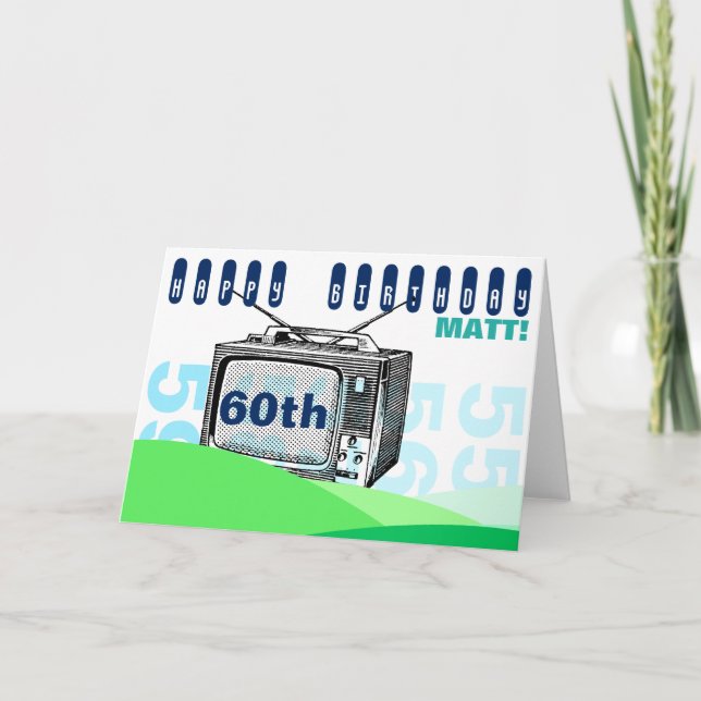 Carte Anniversaire vintage C de salutation de (Devant)