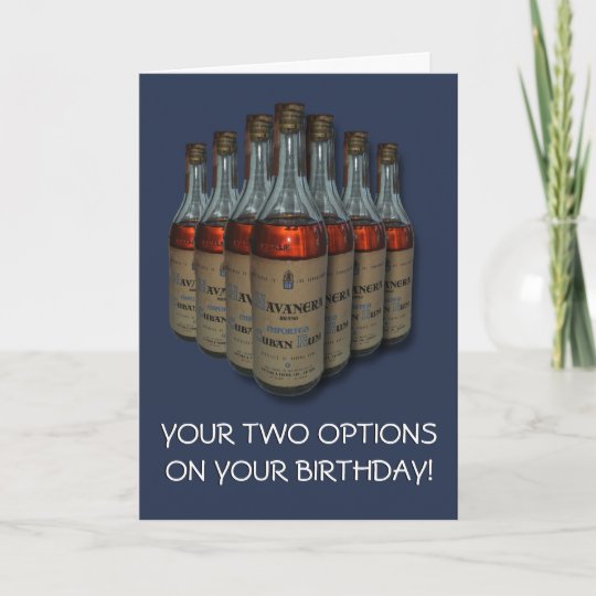 Carte Anniversaire Vintage D Alcool De Boisson Zazzle Fr