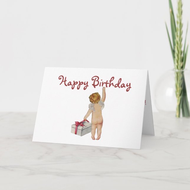 Carte Anniversaire vintage d'expression (Devant)