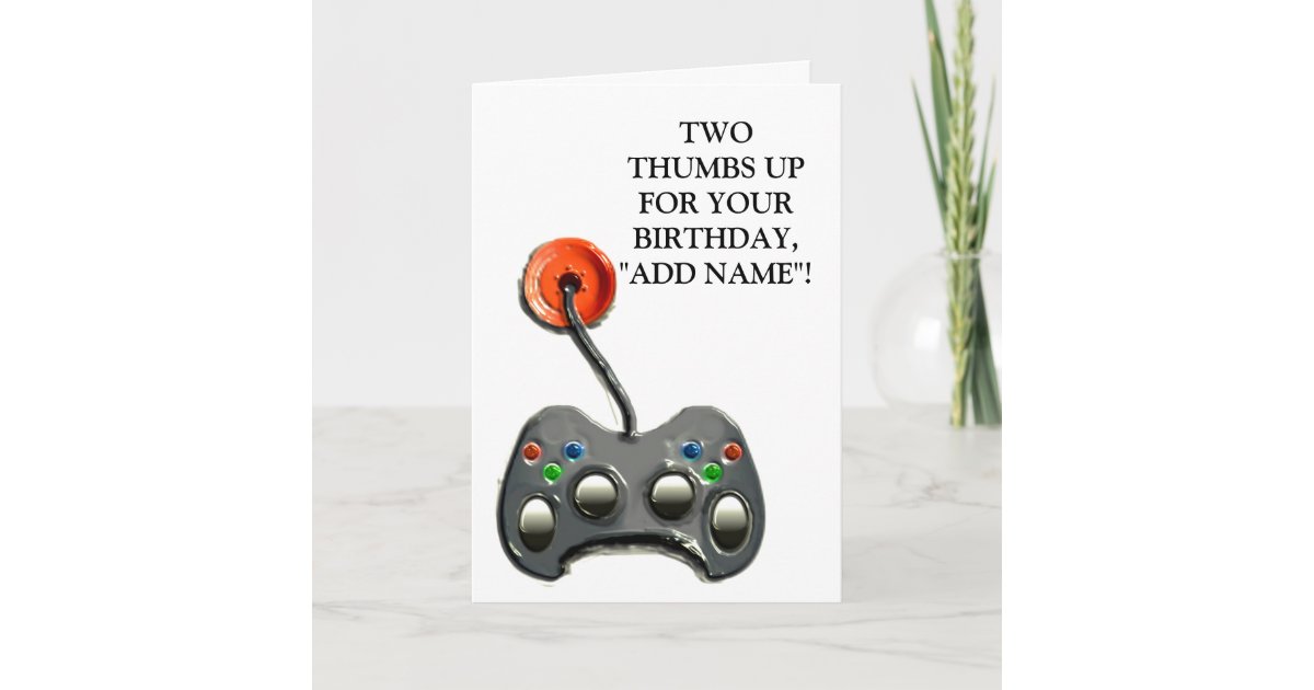 Carte Anniversaire Visuel De Gamer Zazzle Fr
