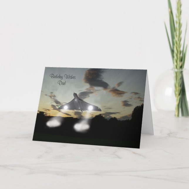 Carte , Anniversaire Voeux Papa (Devant)