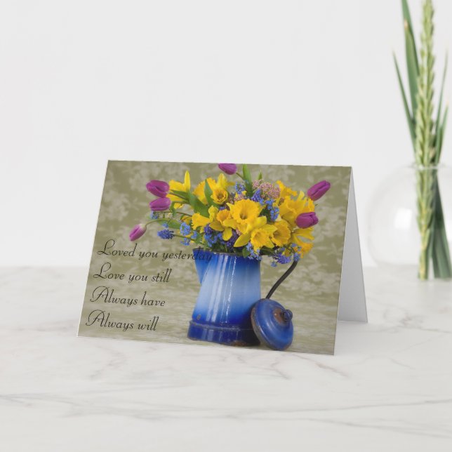 Carte Anniversaire - Vous aimée Hier (Devant)