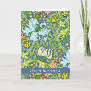 Carte Anniversaire William Morris Golden Lily 1899 CC122
