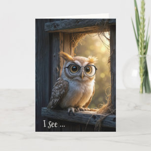 Carte Anniversaire Wise Old Owl