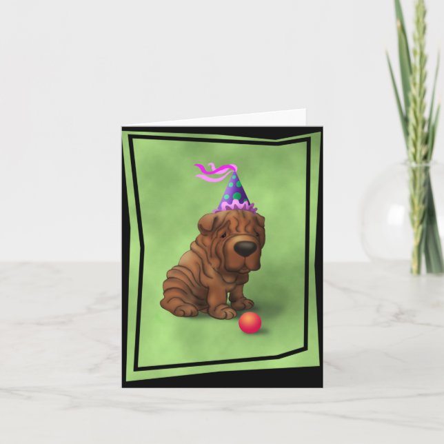 Carte AnniversaireSharpeiA (Devant)