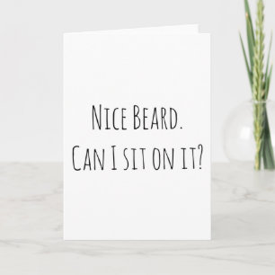 Carte Anniversary boyfriend birthday card nice beard