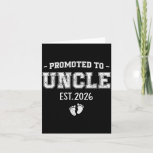 Carte Annonce de bébé pour l'oncle promu Oncle 2026