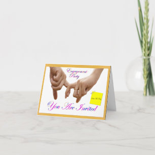 Carte Annonce de fiançailles