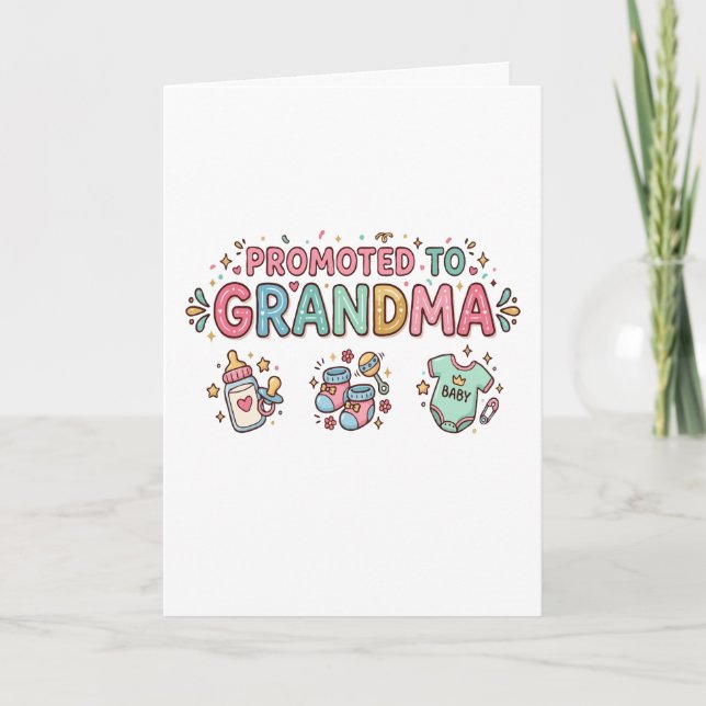 Carte Annonce de future grand-mère (Devant)