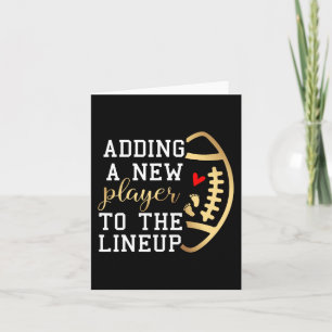 Carte Annonce de grossesse Football Thanksgiving Automne
