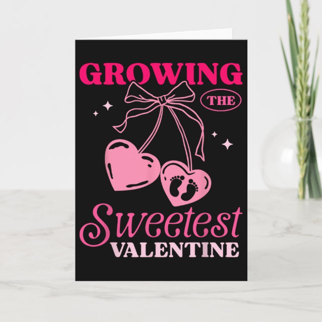 Carte Annonce de grossesse pour la Saint-Valentin la plu (Devant)