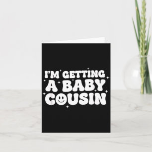 Carte Annonce de grossesse pour les enfants d'un cousin 