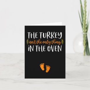Carte Annonce de grossesse pour Thanksgiving Bébé Dinde