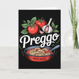 Carte Annonce de grossesse Sauce de pâtes Prego Drôle Pr
