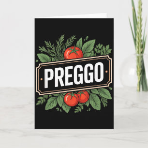Carte Annonce de grossesse Sauce pour pâtes Prego Drôle 