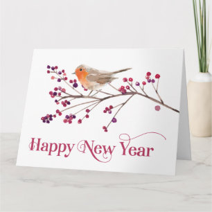 Carte Annonce de vacances pour le Nouvel An