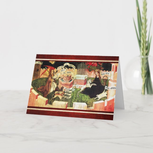 CARTE ANNONCE EN TANT QUE CHASSE MYSTIQUE D'UNICORN (Devant)