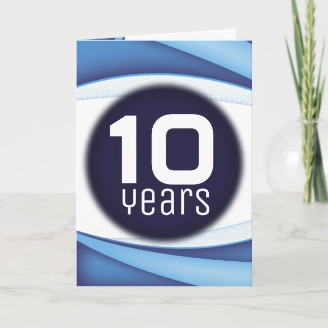 Carte Annonce personnalisée d'une vague technologique (Devant)