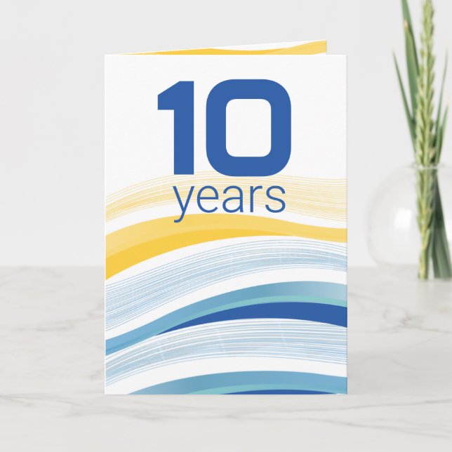 Carte Annonce personnalisée d'une vague technologique (Devant)