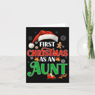 Carte Annonce Premier Noël En Tant Que Tante Corresponda