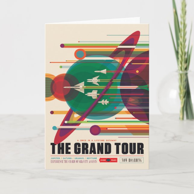 Carte Annonce Voyage Sci-Fi, Le Grand Tour (Devant)