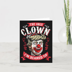 Carte Anti Donald Trump T Shirt Drôle Clown Résiste Homm
