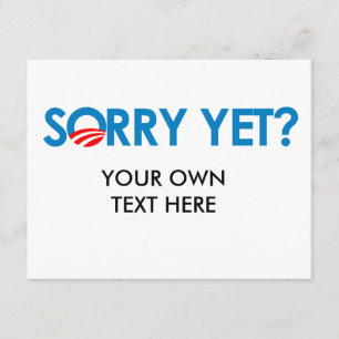 Carte Anti-Obama - Désolé pour le moment