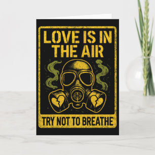 Carte Anti Saint-Valentin Amour Dans L'Air Humour Sombre