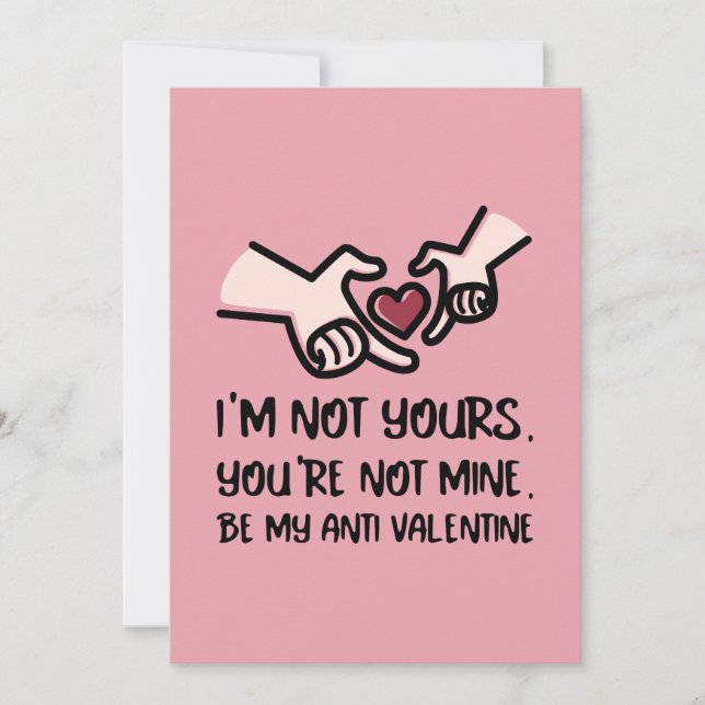 Carte anti-Saint-Valentin - Cœur (Devant)