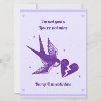 Carte Anti-Saint-Valentin - Cœur Brisé