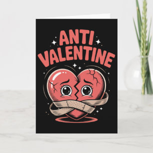 Carte Anti Saint-Valentin Cœur Brisé Mignon Ndaged Cœur 