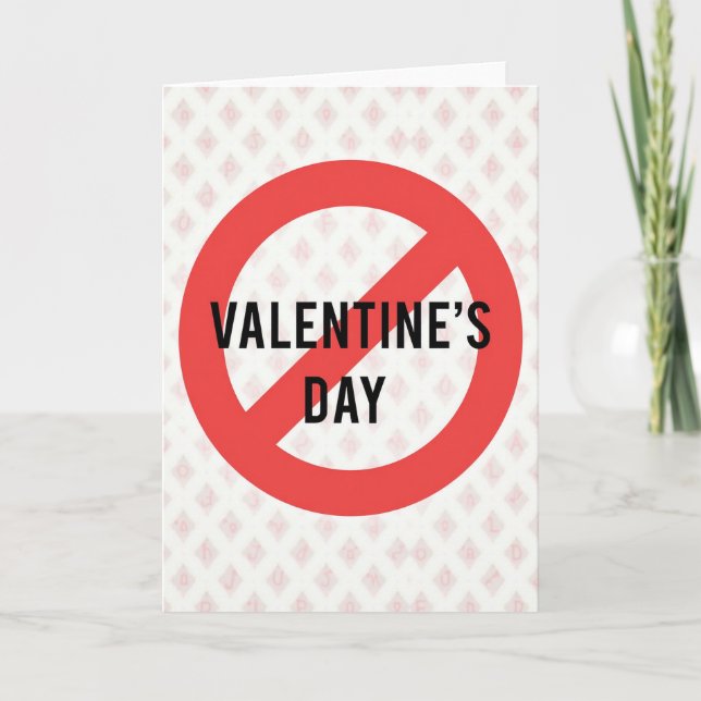 Carte anti-Saint-Valentin drôle (Devant)