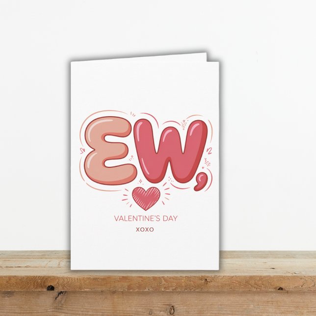 Carte anti Saint-Valentin humour sarcastique pour  (Créateur téléchargé)