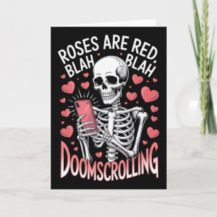 Carte Anti Saint-Valentin Roses Sont Rouges Blah Doomscr