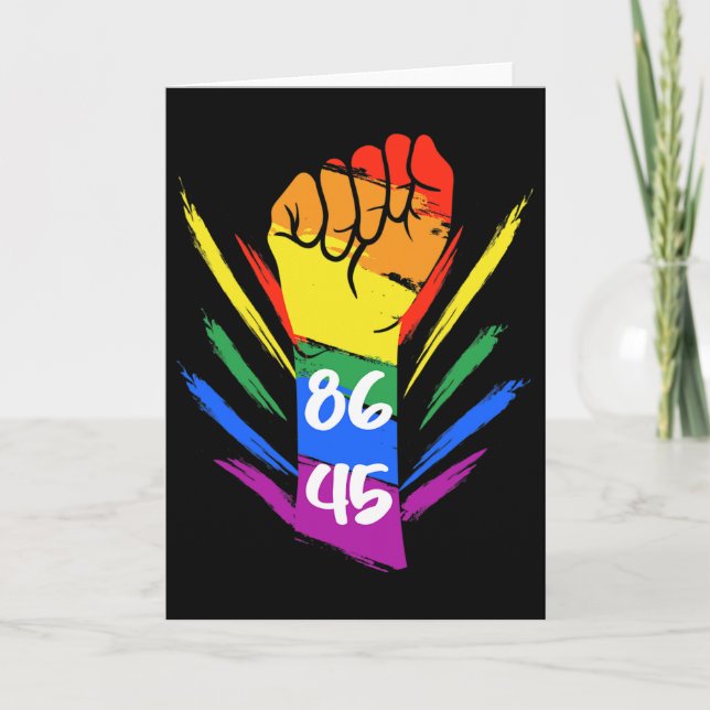 Carte Anti Trump 8645 Lgbtq+  (Devant)