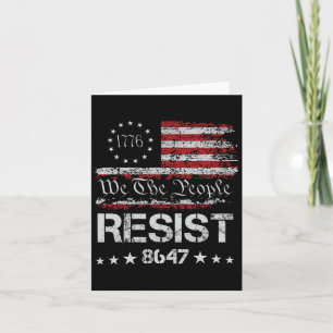 Carte Anti Trump 8647 Résiste à l'échec Trump Impeach 47