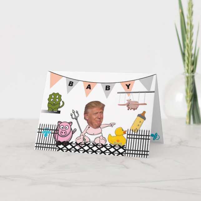Carte Anti Trump / Baby, (Devant)