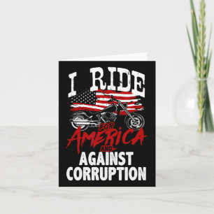 Carte Anti Trump Biker Résiste Contre La Corruption Mani