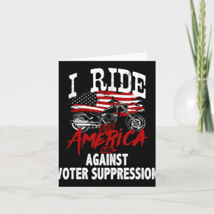 Carte Anti Trump Biker Résiste contre la suppression des