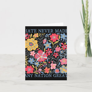 Carte Anti Trump Floral Democratique Président libéral 1