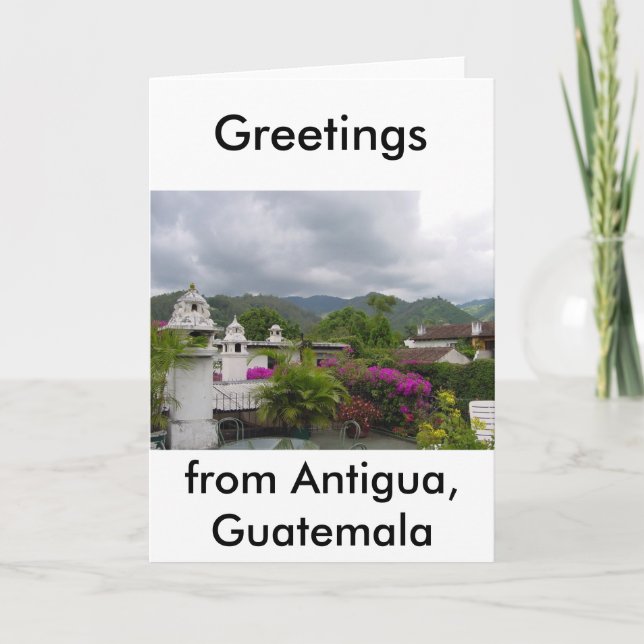 Carte Antigua, Guatemala (Devant)