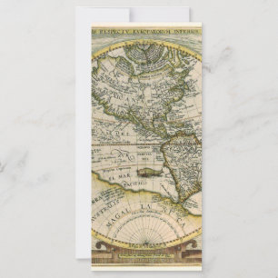 Carte antique, 1596, America Sive Novus Orbis