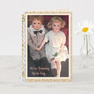 Carte Antique Child Dolls Card for Mom 