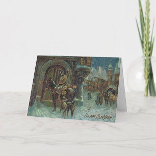 Carte antique de bonne année