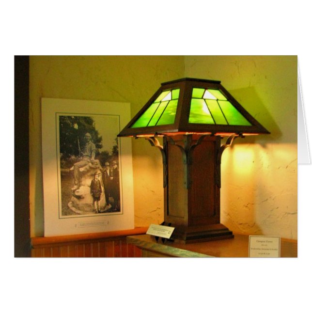 Carte antique de lampe (Devant horizontal)