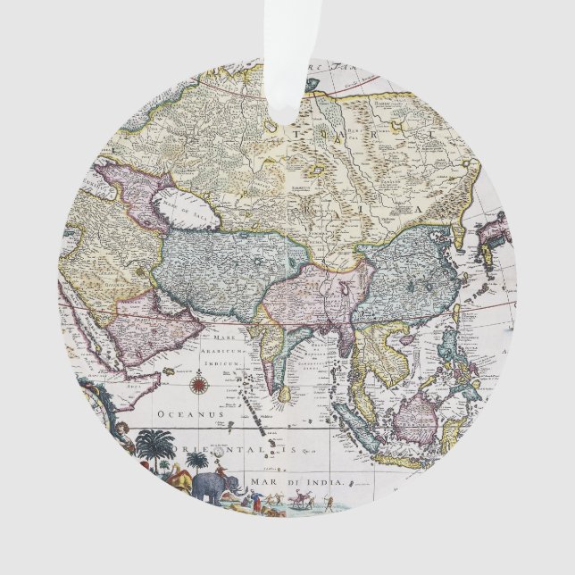 Carte antique de l'Asie | 1696 (devant)