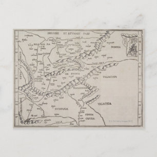 Carte antique de l'Europe de l'Est