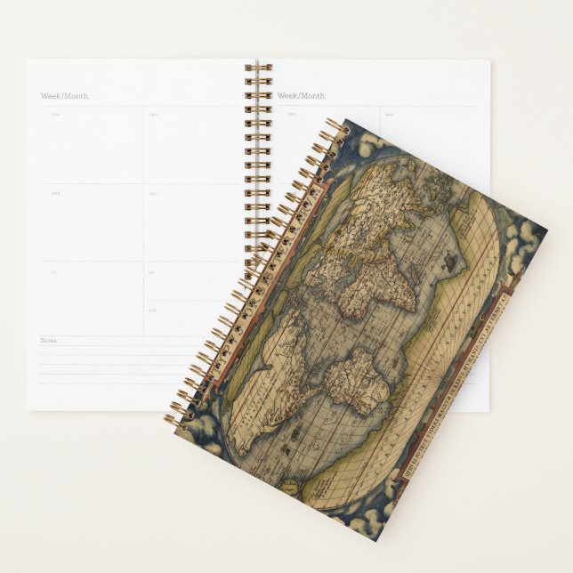 Carte antique du monde (Devant avec enveloppe)