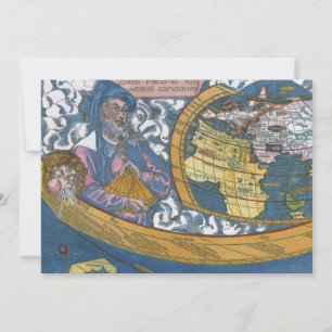 Carte antique du monde avec Claude Ptolémée, 1507
