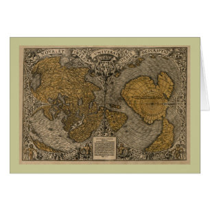 Carte antique du monde du classique 1531 par